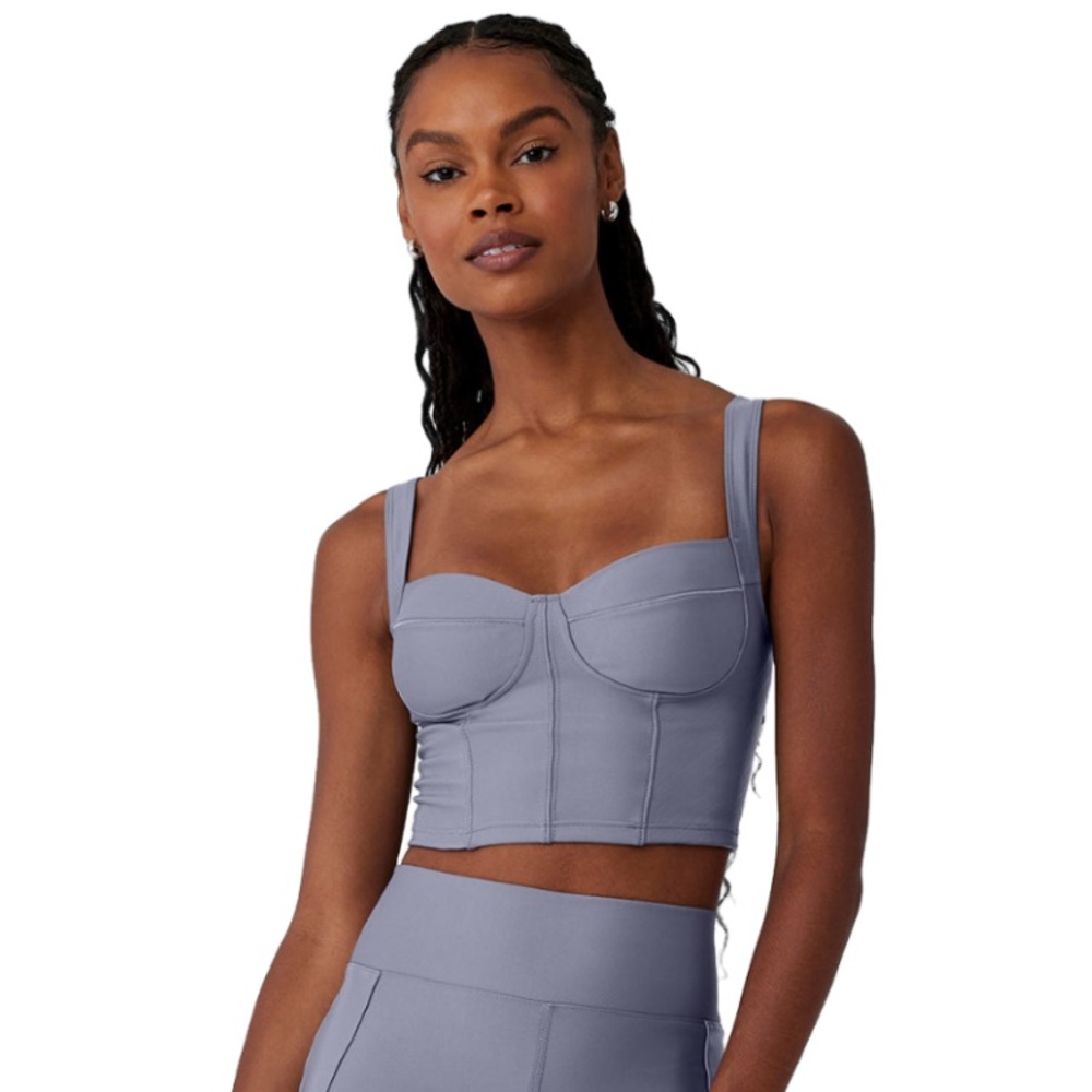 NWT Alo Yoga Airlift Winter Warm Cropped Supermoto Tank Top